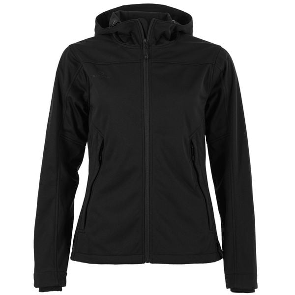 Damska kurtka wodoodporna Stanno Prime Softshell. Czarne kurtki damskie STANNO, xs, bez wzorów, z softshellu, bez kaptura. Za 383.50 zł.