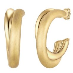 Yokoamii Kolczyki kola z pozlacanego mosiadzu 1 ct Damski. Żółte kolczyki damskie Yokoamii, pozłacane. Za 99.99 zł.