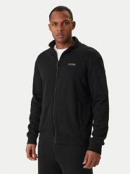 Guess Bluza Z6RQ16 KAIJ1 Czarny Regular Fit. Czarne bluzy bez kaptura męskie Guess, m, z bawełny. Za 349.99 zł.