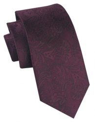 Klasyczny, Męski Krawat Alties - Kolor Wina, Deseń w Kwiaty. Czerwone krawaty i muchy męskie Alties, bez wzorów, z tkaniny, eleganckie. Za 49.00 zł.