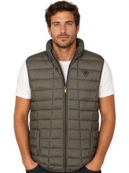 Geographical Norway Kamizelka pikowana "Vaipter" w kolorze khaki rozmiar: XL. Brązowe kamizelki męskie Geographical Norway, xl. Za 154.95 zł.