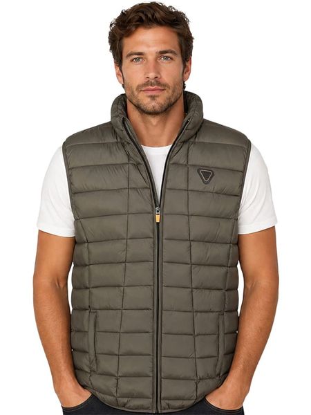 Geographical Norway Kamizelka pikowana "Vaipter" w kolorze khaki rozmiar: XXL. Brązowe kamizelki męskie Geographical Norway, xxl. Za 174.95 zł.