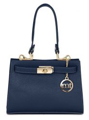 Mia Tomazzi Skórzana torebka "Zacconi" w kolorze granatowym - 24 x 14 x 8 cm rozmiar: onesize. Niebieskie torebki klasyczne damskie Mia Tomazzi, bez wzorów, z materiału, bez dodatków. Za 260.99 zł.