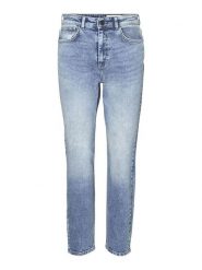 Noisy may Dżinsy "Moni" - Tapered fit - w kolorze błękitnym rozmiar: W25/L32. Niebieskie jeansy damskie Noisy may, z podwyższonym stanem. Za 43.88 zł.