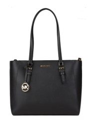 Michael Kors Skórzana torebka w kolorze czarnym - 35 x 30 x 10 cm rozmiar: onesize. Czarne torebki klasyczne damskie Michael Kors, bez wzorów, z materiału, bez dodatków. Za 1,504.79 zł.