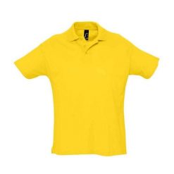 Męska Koszulka Polo Summer II. Żółte koszulki polo męskie SOL'S, m, bez wzorów, z bawełny, bez ramiączek. Za 105.99 zł.
