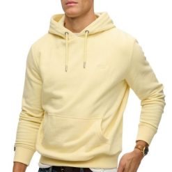 Bluza z kapturem Superdry Essential Logo HB. Żółte bluzy z kapturem męskie Superdry., s, z bawełny. Za 353.60 zł.