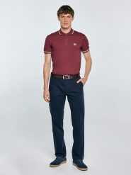 BIG STAR Koszulka polo "Poller" w kolorze bordowym rozmiar: XL. Czerwone koszulki polo męskie Big Star, xl, bez wzorów, bez ramiączek. Za 74.99 zł.