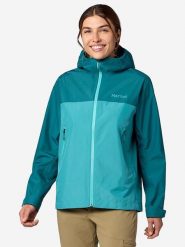 Marmot Kurtka przeciwdeszczowa "Minimalist Pertex" w kolorze turkusowym rozmiar: M. Niebieskie kurtki przeciwdeszczowe damskie Marmot, m, bez kaptura. Za 439.24 zł.