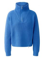 Oui Golf w kolorze niebieskim rozmiar: 44. Niebieskie golfy damskie Oui, bez wzorów, prążkowane, bez ramiączek. Za 317.62 zł.