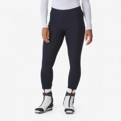 Legginsy do narciarstwa biegowego damskie Wedze 500. Niebieskie bielizna termoaktywna damska WED'ZE, l, bez wzorów, z materiału. Za 159.99 zł.
