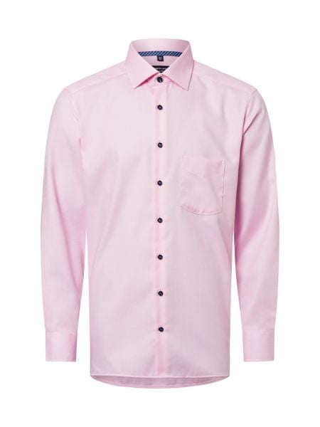 Andrew James koszula biznesowa - non-iron Mężczyźni Regular Fit Bawełna różowy, 46. Czerwone koszule męskie Andrew James, m, bez wzorów, z bawełny, bez kołnierzyka, bez ramiączek. Za 149.95 zł.