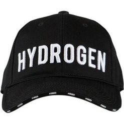 Czapka tenisowa unisex Hydrogen Icon Cap. Czarne czapki męskie HYDROGEN, bez wzorów, z bawełny, eleganckie. Za 219.99 zł.