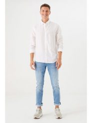 Garcia Dżinsy - Slim fit - w kolorze błękitnym rozmiar: W32. Niebieskie jeansy męskie Garcia. Za 112.56 zł.