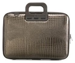 Torba Bombata Shiny Cocco 15''-16'' charcoal. Szare torby na laptopa damskie Bombata, bez wzorów, ze skóry. Za 299.00 zł.