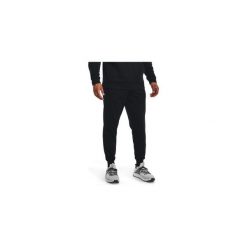 Spodnie fitness męskie Under Armour Armour Fleece Joggers. Czarne spodnie dresowe męskie Under Armour, bez wzorów, z dresówki. Za 129.99 zł.