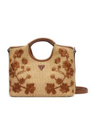 Guess Torebka Kristern Mini HWWF97 43760 Beżowy. Brązowe torebki klasyczne damskie Guess, z aplikacjami, z syntetyku, bez dodatków. Za 584.99 zł.