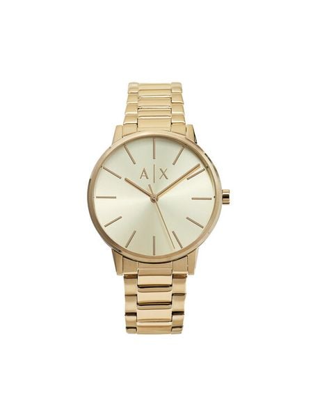 Armani Exchange Zegarek AX7144SET Złoty. Żółte, analogowe zegarki męskie Armani Exchange, złote. Za 579.99 zł.