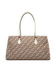 Tommy Hilfiger Torebka Th Grace Satchel Jacquard AW0AW18754 Brązowy. Brązowe torebki klasyczne damskie Tommy Hilfiger, bez wzorów, z materiału, bez dodatków. Za 749.99 zł.
