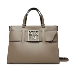 Torebka Armani Exchange. Brązowe torebki klasyczne damskie Armani Exchange, bez wzorów, bez dodatków. Za 759.99 zł.