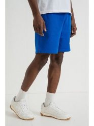 Hugo Boss Fashion Szorty dresowe w kolorze niebieskim rozmiar: M. Niebieskie szorty męskie Hugo Boss Fashion, z bawełny, bez kołnierzyka. Za 201.55 zł.