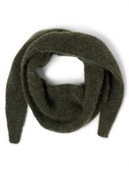 Samsøe Samsøe szalik z dzianiny z zawartością alpaki i merynosów - Sanor Kobiety Wełna merino zielony, ONE SIZE. Zielone szaliki i kominy damskie Samsoe & Samsoe, bez wzorów, z dzianiny. Za 199.95 zł.