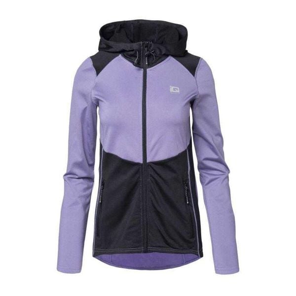 Bluza Rozpinana Damska Veris. Czarne bluzy sportowe damskie IQ, s, bez wzorów, z elastanu, bez ramiączek, długie, z kapturem. Za 201.57 zł.