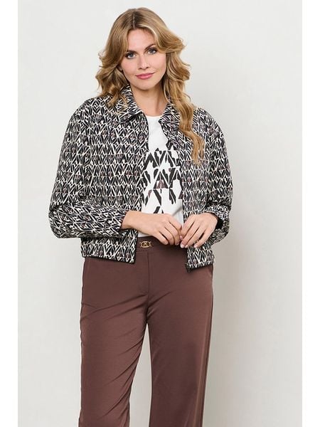 &Co Woman Kurtka "Paloma" w kolorze kremowo-czarnym rozmiar: XXL. Brązowe kurtki damskie &Co Woman, xxl, bez wzorów, bez kaptura. Za 444.95 zł.