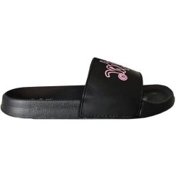 Klapki Lee Cooper LCW-24-42-2482LA czarne. Czarne klapki damskie bez wzorów, z syntetyku, bez obcasa. Za 128.57 zł.
