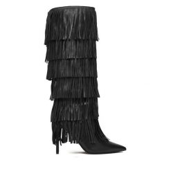 Kozaki Steve Madden. Czarne kozaki damskie Steve Madden, bez obcasa, na szpilce. Za 1,199.00 zł.
