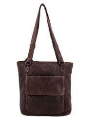 HIDE & STITCHES Skórzany plecak w kolorze brązowym - 26,5 x 23 x 10 cm rozmiar: onesize. Brązowe plecaki damskie HIDE & STITCHES, bez wzorów, z materiału. Za 217.99 zł.