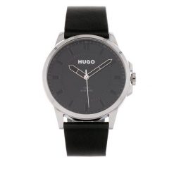 Zegarek HUGO. Czarne zegarki męskie Hugo. Za 649.99 zł.