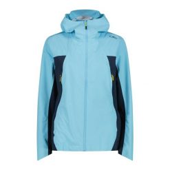 Damska kurtka z kapturem CMP. Niebieskie kurtki damskie CMP, bez wzorów, z kapturem. Za 288.69 zł.