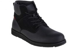 Buty Levi's czarne skórzane Jax Plus. Czarne buty trekkingowe męskie Levi's, na zimę, z materiału, bez zapięcia, trekkingowe. Za 548.65 zł.