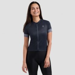 Koszulka rowerowa damska Rogelli Modesta. Fioletowe topy sportowe damskie Rogelli, na lato, l, bez wzorów, z materiału, bez ramiączek. Za 169.99 zł.