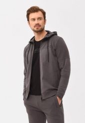 Bluza z kapturem B-KAMP. Szare bluzy z kapturem męskie Volcano, m, z bawełny. Za 169.99 zł.
