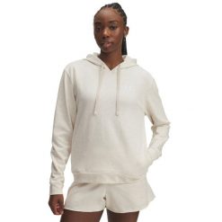 Bluza damska z kapturem Under Armour Rival Terry. Brązowe bluzy z kapturem damskie Under Armour, s, z materiału. Za 281.43 zł.