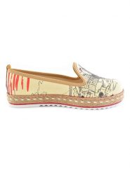 Goby Espadryle w kolorze beżowo-czarno-czerwonym ze wzorem rozmiar: 36. Brązowe espadryle damskie Goby, bez wzorów, z materiału, bez obcasa. Za 149.31 zł.