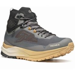 Buty trekkingowe męskie Tecnica Spark S Mid Gtx. Brązowe buty trekkingowe męskie TECNICA, z materiału, bez zapięcia, trekkingowe. Za 788.00 zł.