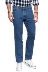 WRANGLER TEXAS MĘSKIE SPODNIE JEANSOWE BEST ROCKS W121HR36 112126127. Spodnie materiałowe męskie Wrangler, bez wzorów, z jeansu. W wyprzedaży za 159.99 zł.