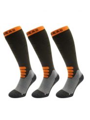 Skarpety narciarskie - wełna merino Pro - 3 pary - oliwkowo-zielone. Zielone skarpetki damskie POEDERBAAS, bez wzorów, z elastanu. Za 329.62 zł.
