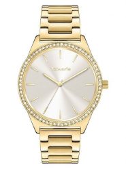 Tamaris Zegarek kwarcowy w kolorze złoto-srebrnym rozmiar: onesize. Szare, analogowe zegarki damskie Tamaris, srebrne. Za 173.99 zł.