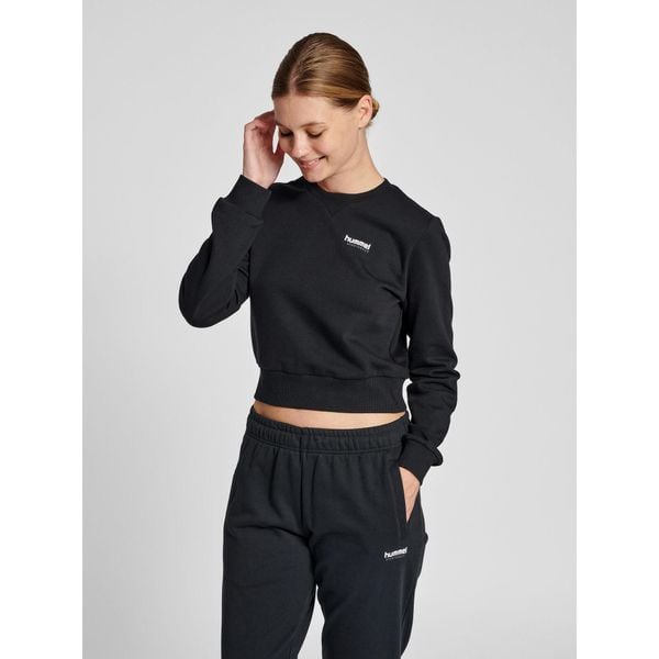 Damska krótka bluza Hummel LGC Shai. Czarne bluzy sportowe damskie HUMMEL, s, bez wzorów, z bawełny, bez ramiączek, krótkie, bez kaptura. Za 230.35 zł.