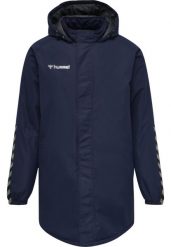 Kurtka wodoodporna Hummel Authentic Bench. Niebieskie kurtki męskie HUMMEL, s, bez wzorów, z materiału, sportowe, bez kaptura. Za 308.55 zł.