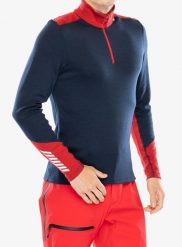 Bluza męska Helly Hansen LIFA Merino Midweight 1/2 Zip. Niebieskie bluzy bez kaptura męskie Helly Hansen, m, ze skóry. Za 438.00 zł.