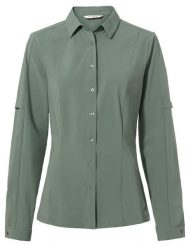 Koszula damska Farley Stretch Shirt. Zielone koszule damskie Vaude, s, bez wzorów, z materiału, klasyczne, bez kołnierzyka, bez ramiączek. Za 422.75 zł.