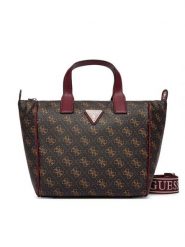 Guess Torebka Follie Travel TWLQ96 76019 Brązowy. Brązowe torebki klasyczne damskie Guess, z aplikacjami, ze skóry, bez dodatków. Za 549.99 zł.