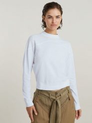 G-Star Koszulka w kolorze białym rozmiar: XL. Białe bluzki damskie G-Star, xl, bez wzorów, z bawełny, retro, bez kołnierzyka, bez ramiączek. Za 109.78 zł.