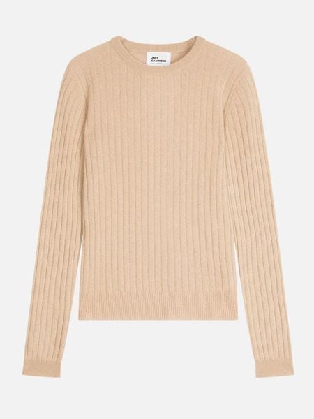 Just Cashmere Kaszmirowy sweter "Avana" w kolorze beżowym rozmiar: L. Brązowe swetry klasyczne damskie Just Cashmere, l, z kaszmiru, bez kołnierzyka. Za 369.99 zł.