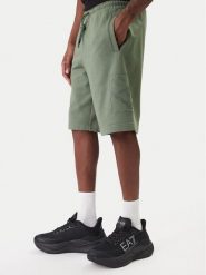 EA7 Emporio Armani Szorty sportowe 7M001491 AF17787 U7235 Zielony Regular Fit. Zielone szorty męskie EA7 Emporio Armani, m, z bawełny. Za 449.99 zł.